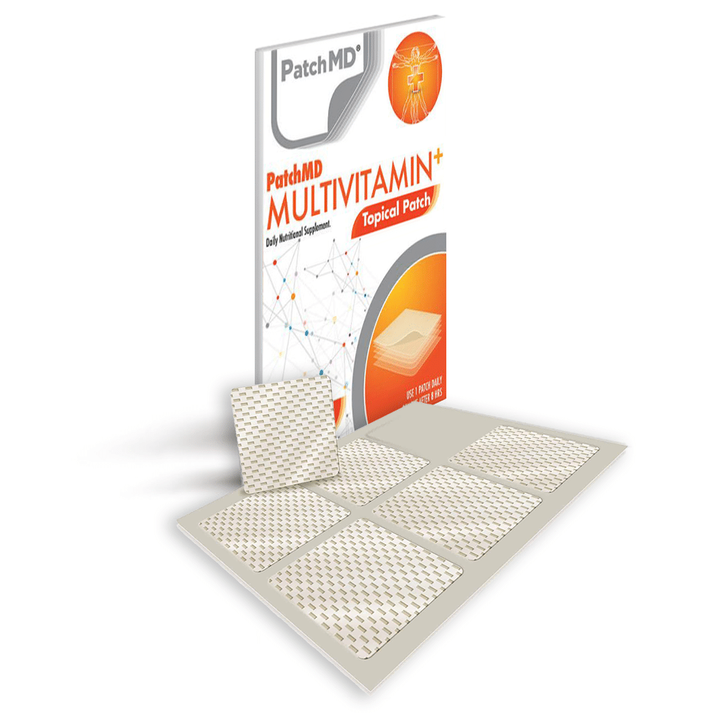 PatchAid - Don't forget about your vitamins! MultiVitamin Plus Topical  Patch has a unique formula with 27 essential vitamins and minerals. It is  designed to contain nutrients that may not be high