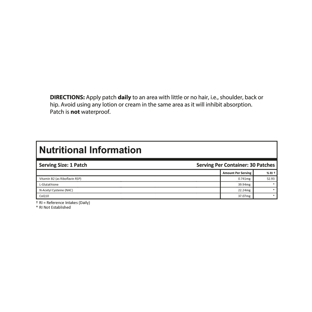 PatchMD Glutathione Plus Topical Patches PatchMD Glutathione Plus Topical Patches